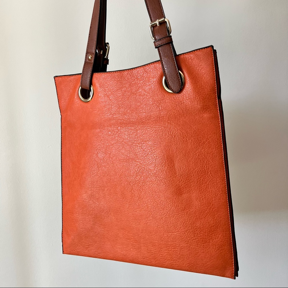 Orange Leather Bag